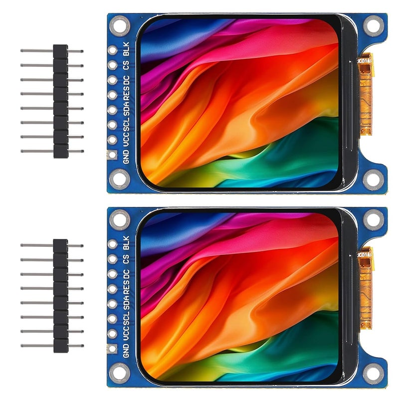 XIITIA 2pcs 1.69" HD IPS TFT LCD Display Module 240x280 RGB LCD Screen 3.3V ST7789 Drive SPI Interface 8pin Full Color for Arduino DIY - Image 1